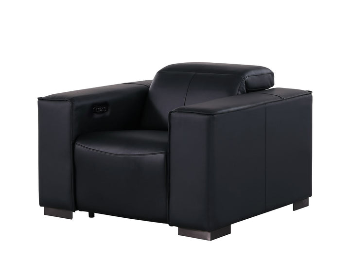 1208 - Leather Power Reclining Chair With Power Headrest