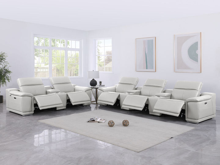 9762 - 8-Piece Modular Power Reclining Sofa And Console Loveseat Set With