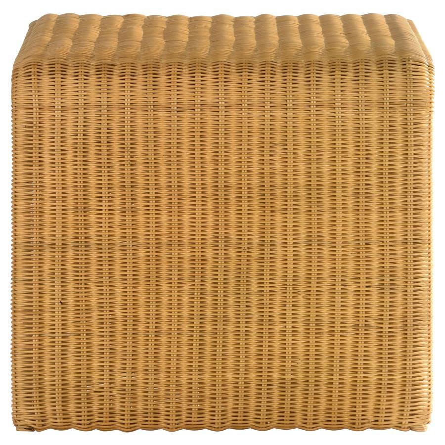 Juanita - Square Woven Rattan End Table - Natural