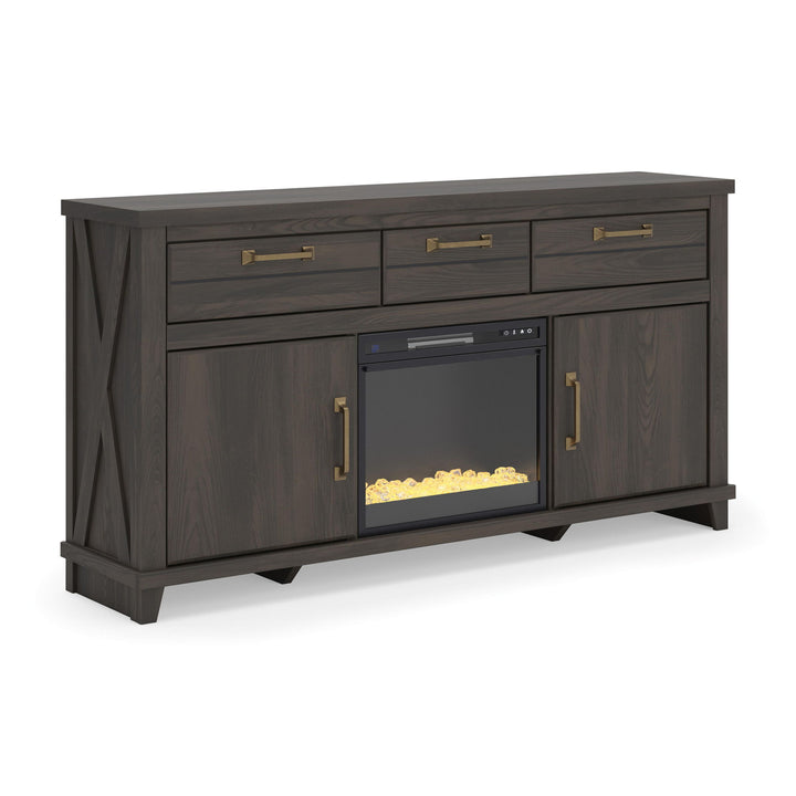 Brazen Valley - TV Stand With Fireplace Option