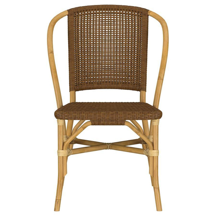 Lexley - Woven Rattan Dining Side Chair (Set of 2) - Brown