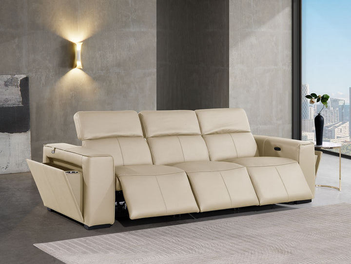 1224 - 3-Piece Modular Power Reclining Sofa In With 3 Power Recliners &amp; Power Headrests