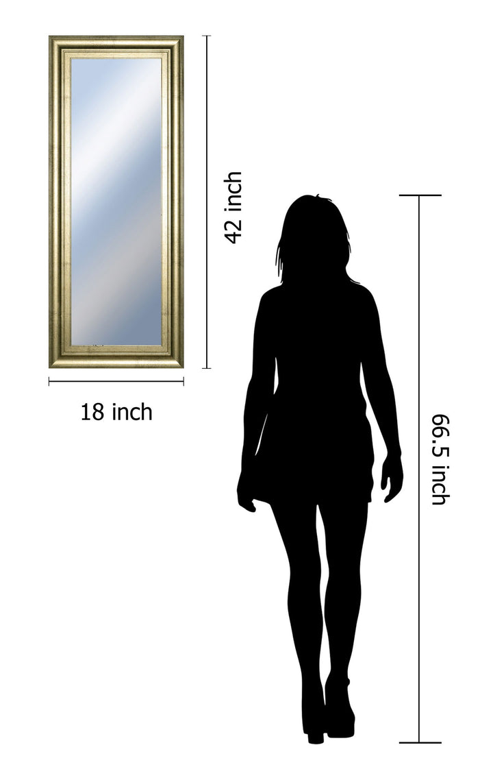 18x42 Decorative Framed Wall Mirror By Classy Art Promotional Mirror Frame 