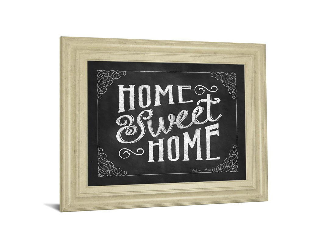 Home Sweet Home By Susan Ball - Framed Print Wall Art - White