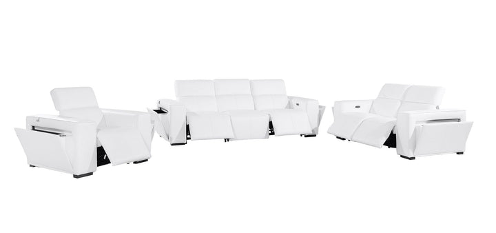 1224 - 6-Piece Modular Power Reclining Sofa, Loveseat &amp; Chair Set In With 5 Power Recliners &amp; Power Headrests