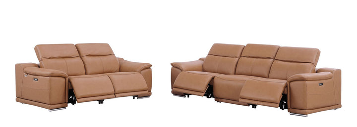 9762 - 5-Piece Modular Power Reclining Sofa And Loveseat Set With 5 Power Recliners In