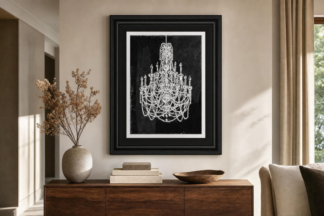 Luminous Twilight - 34" x 40" Framed Wall Art - Black