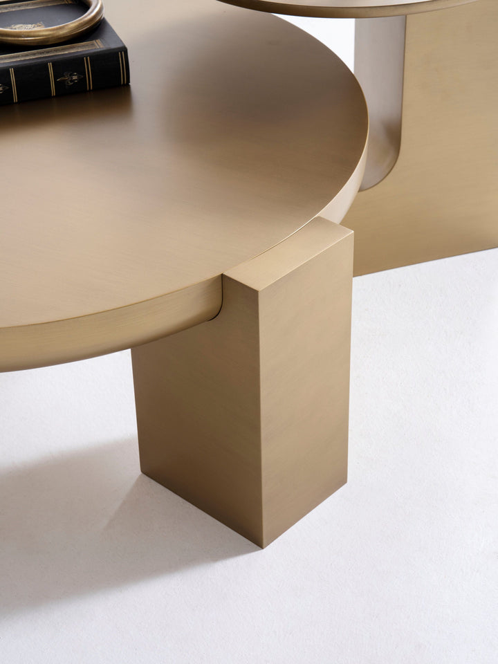 674 Gold Coffee with End Table