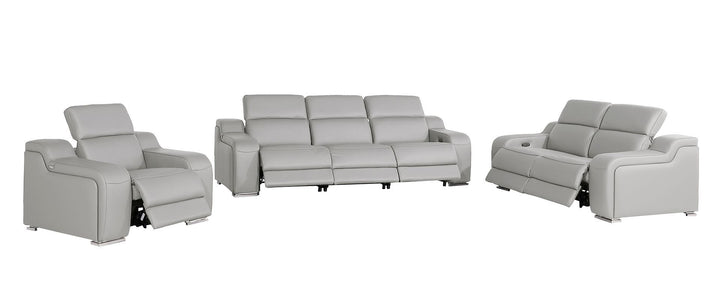1116 - 6-Piece Modular Power Reclining Sofa, Loveseat &amp; Chair Set In With 6 Power Recliners &amp; Power Headrests