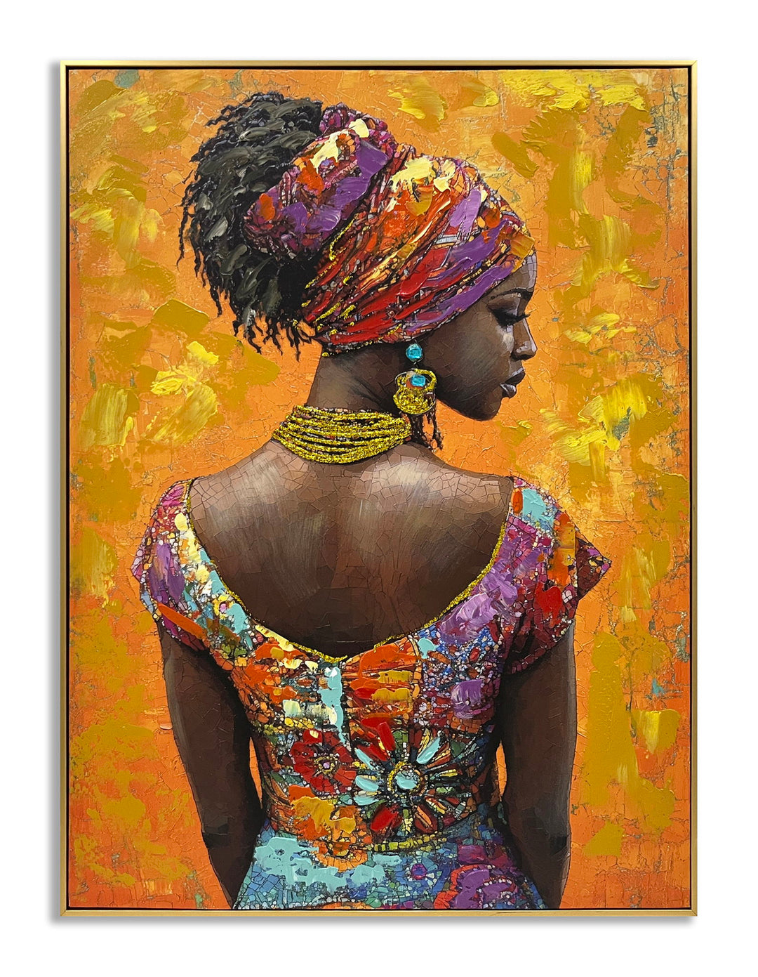 Sunlit Elegance - 30" x 40" Framed Wall Art