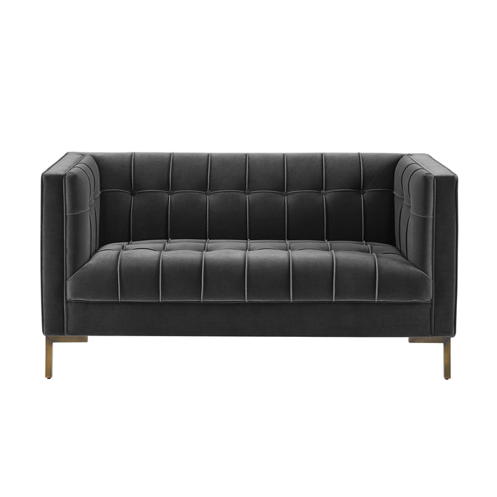 Isaac - Stitch Velvet Loveseat