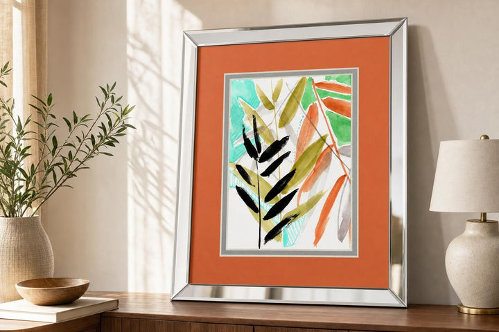 Vivid Fronds II By Jennifer Goldberger - Orange