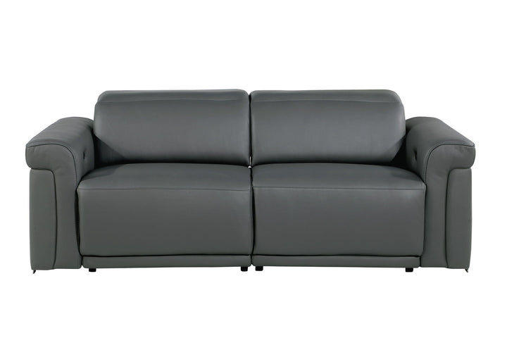 1126 - Top Grain Power Reclining Italian Leather Sofa