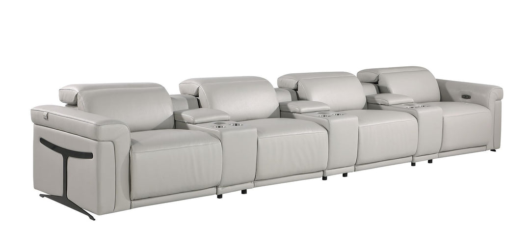 1126 - 7-Piece Modular Power Reclining Sofa In With 4 Power Recliners &amp; Power Headrests