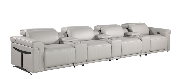 1126 - 7-Piece Modular Power Reclining Sofa In With 4 Power Recliners &amp; Power Headrests