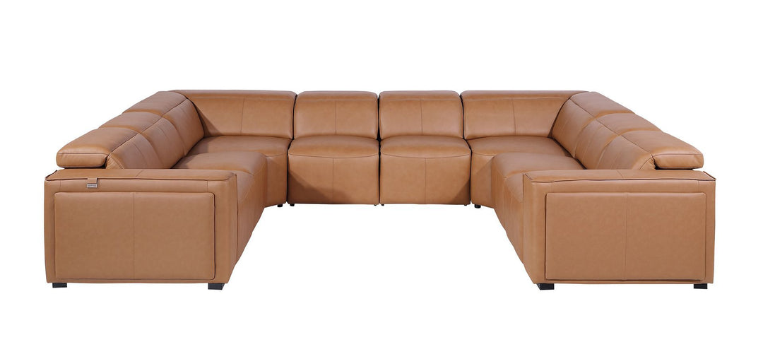 1224 - 8-Piece U-Shaped Sectional Sofa In With 4 Power Recliners &amp; Power Headrests