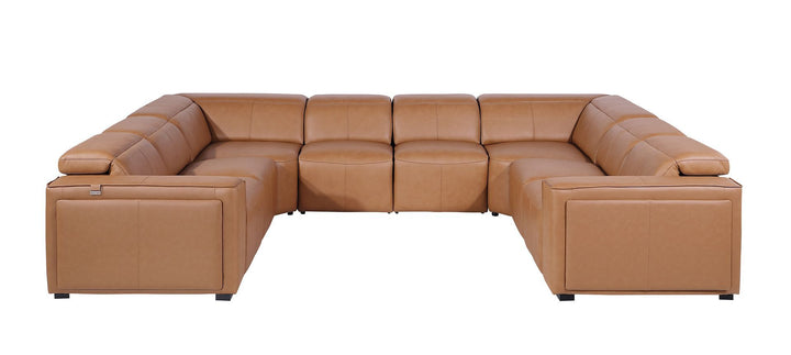1224 - 8-Piece U-Shaped Sectional Sofa In With 4 Power Recliners &amp; Power Headrests