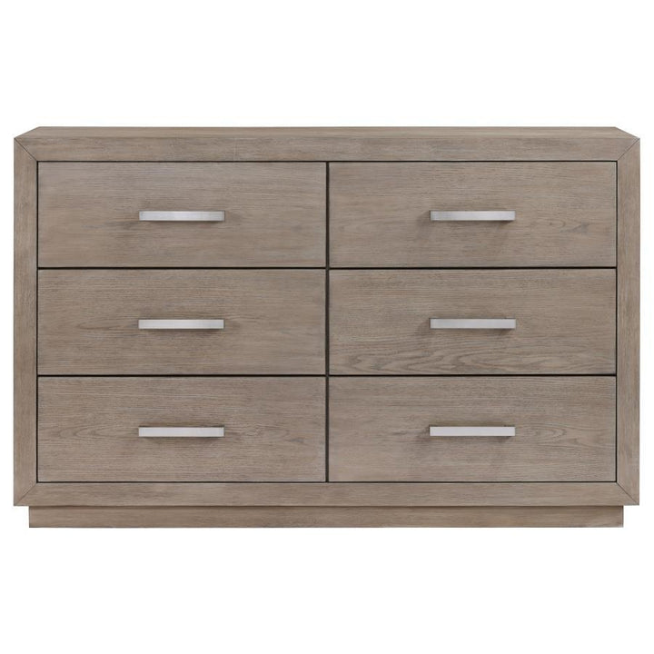 Kenora - 6-Drawer Dresser - Barley Brown