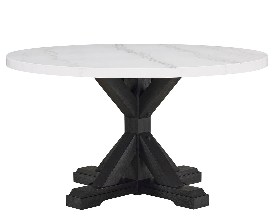 Varley - 5 Piece Dining Room Set - White / Gray