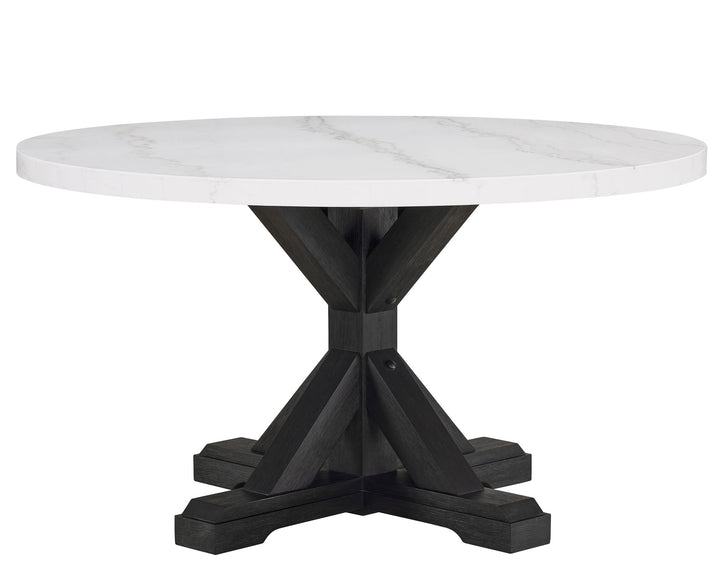Varley - 5 Piece Dining Room Set - White / Gray