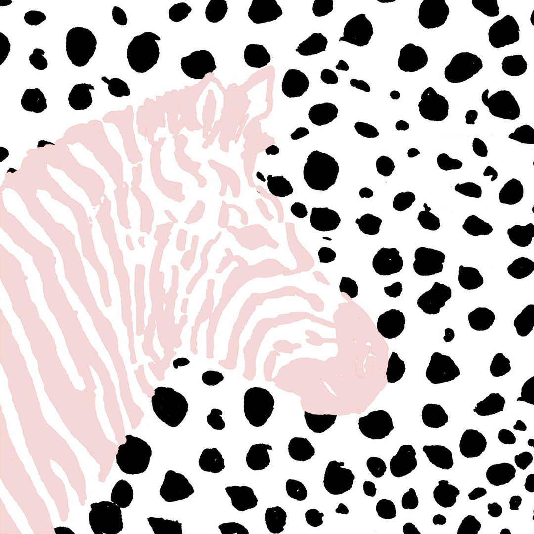 Framed - Pink Zebra On Dots By Patricia Pinto - Pink