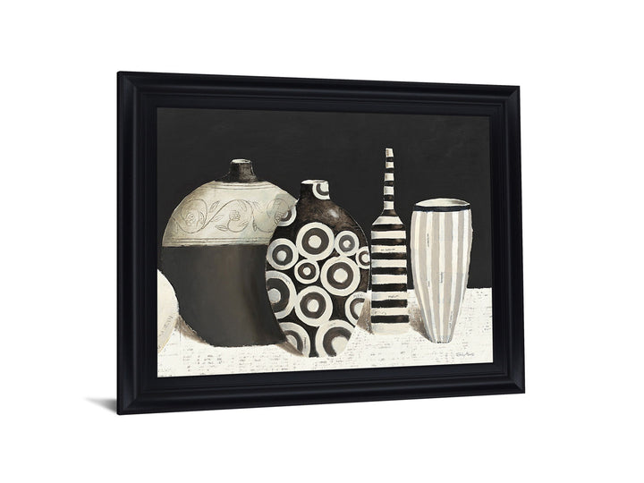Monochrome Vessels - 28" x 34" Framed Wall Art