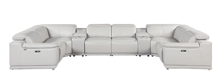 9762 - 8-Piece U-Shaped Sectional Sofa With 4 Power Recliner