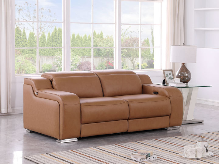 1116 - 2-Piece Modular Power Reclining Loveseat In With 2 Power Recliners & Power Headrests