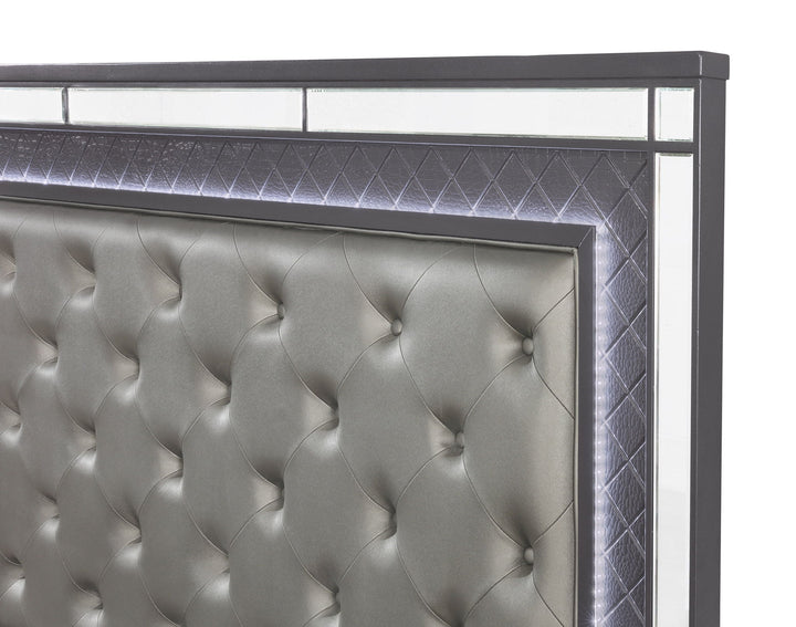 Refino - Bedroom Set - Gunmetal