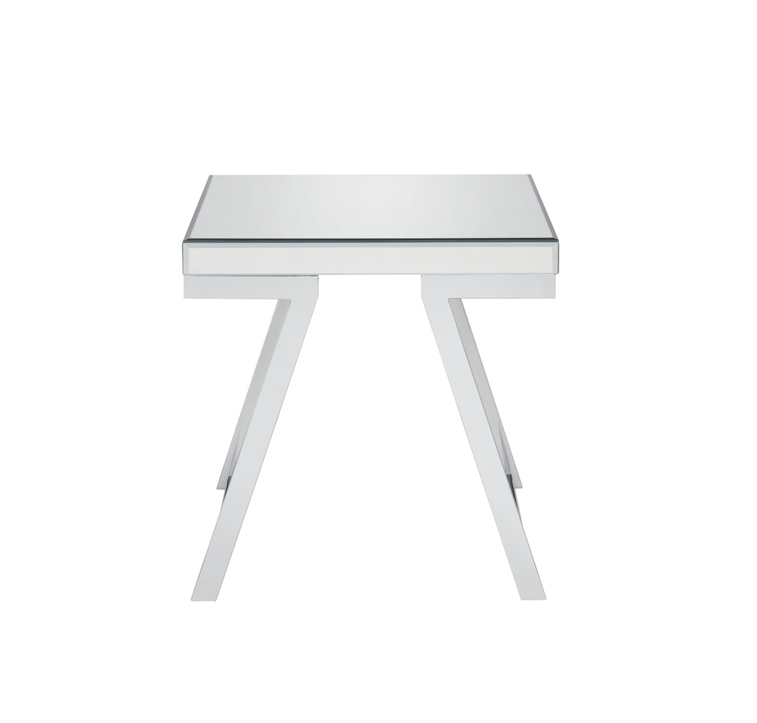 Alfresco - Mirrored Top Square End Table - Silver