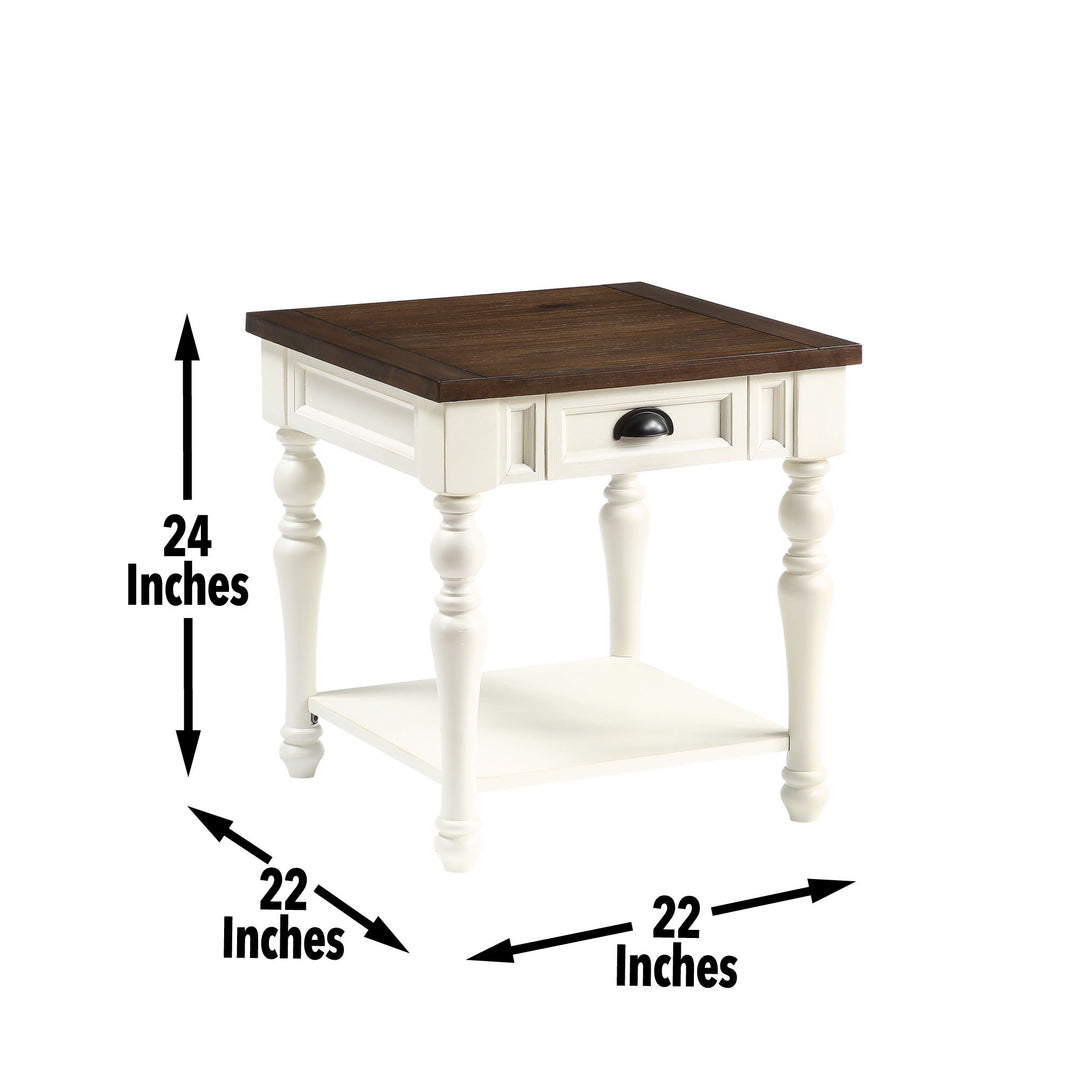 Joanna - End Table - White