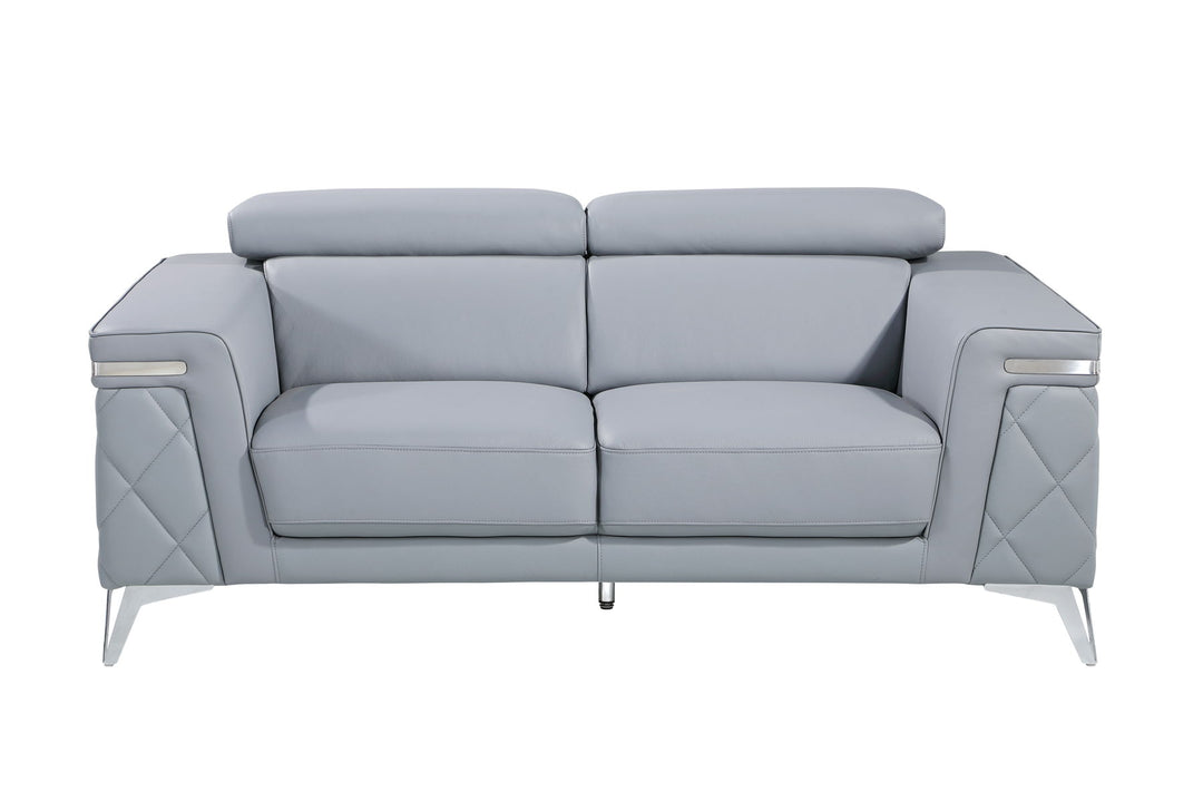 1140 - Top Grain Italian Leather Loveseat