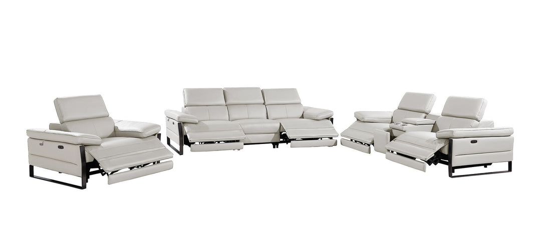 1246 - Modular Power Dual Reclining Sofa, Console Loveseat, And Chair Set With Power Headrests