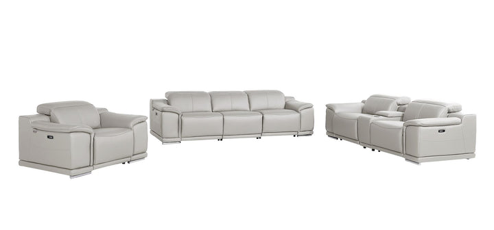 9762 - 7-Piece Modular Power Reclining Sofa, Loveseat And Chair Set With 6 Power Recliners In