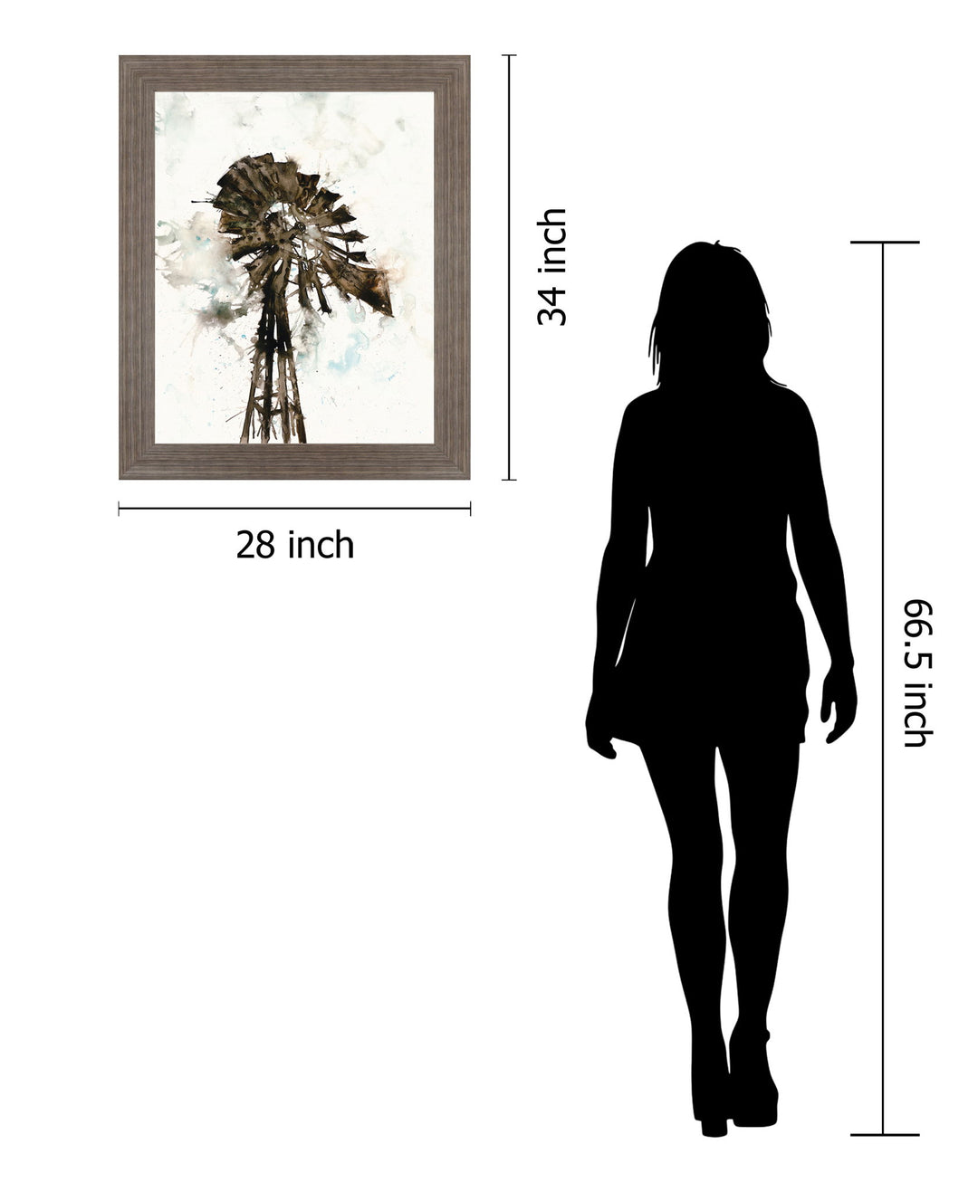 Weathered Blades - 28" x 34" Framed Wall Art