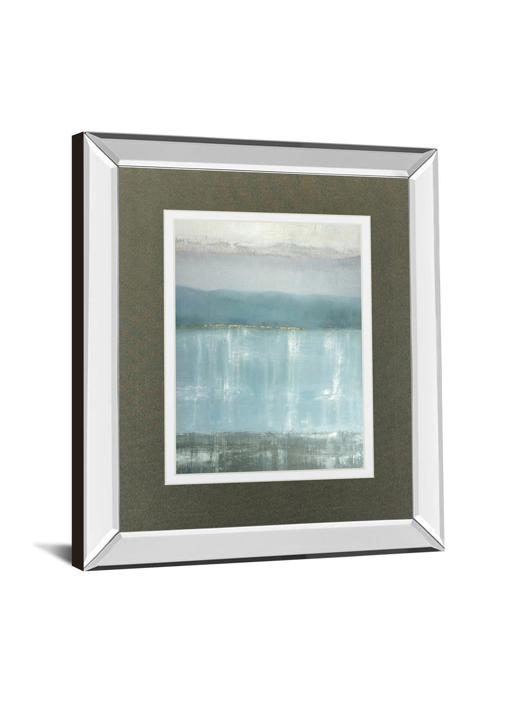 Twilight Blues By Caroline Gold - Mirror Framed Print Wall Art - Blue