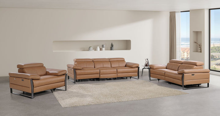 1246 - Modular Power Dual Reclining Sofa, Loveseat, And Chair Set With Power Headrests