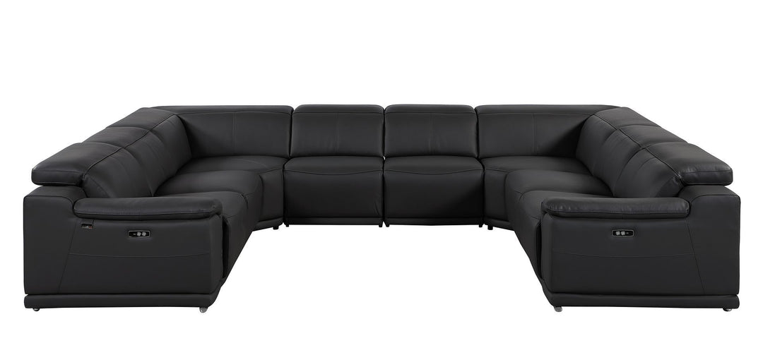 9762 - 8-Piece U Shaped Sectional Sofa With 4 Power Recliners
