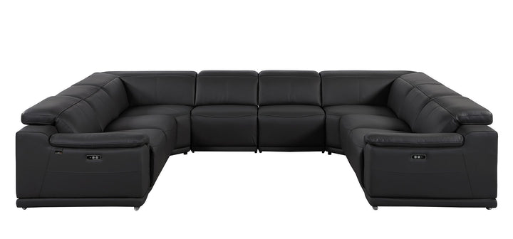 9762 - 8-Piece U Shaped Sectional Sofa With 4 Power Recliners