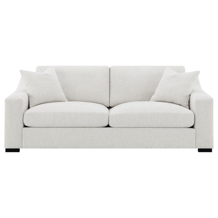 Ashlyn - Fabric Upholstered Track Arm Sofa - Sand