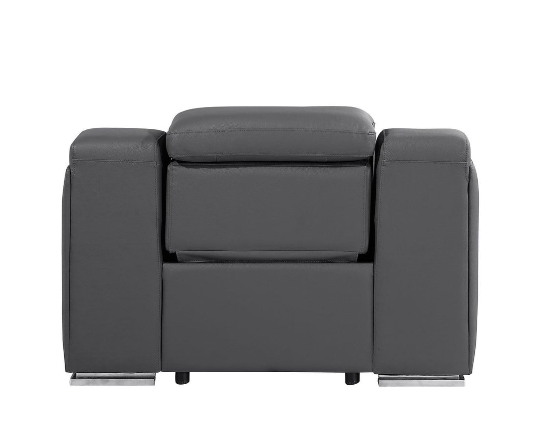 1116 - Armless Chair - Dark Gray