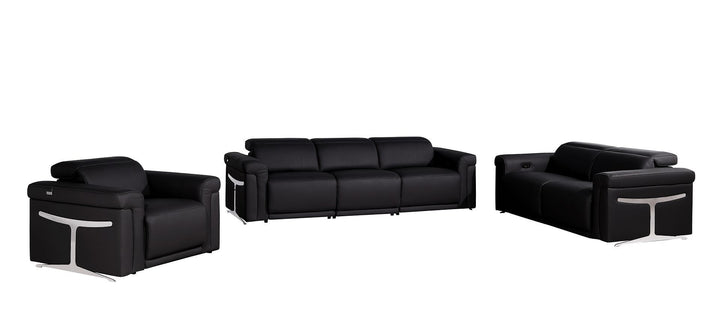 1126 - 6-Piece Modular Power Reclining Sofa, Loveseat &amp; Chair Set In With 5 Power Recliners &amp; Power Headrests