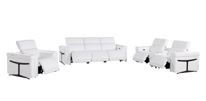 1126 - 7-Piece Modular Power Reclining Sofa, Loveseat &amp; Chair Set In With 6 Power Recliners &amp; Power Headrests