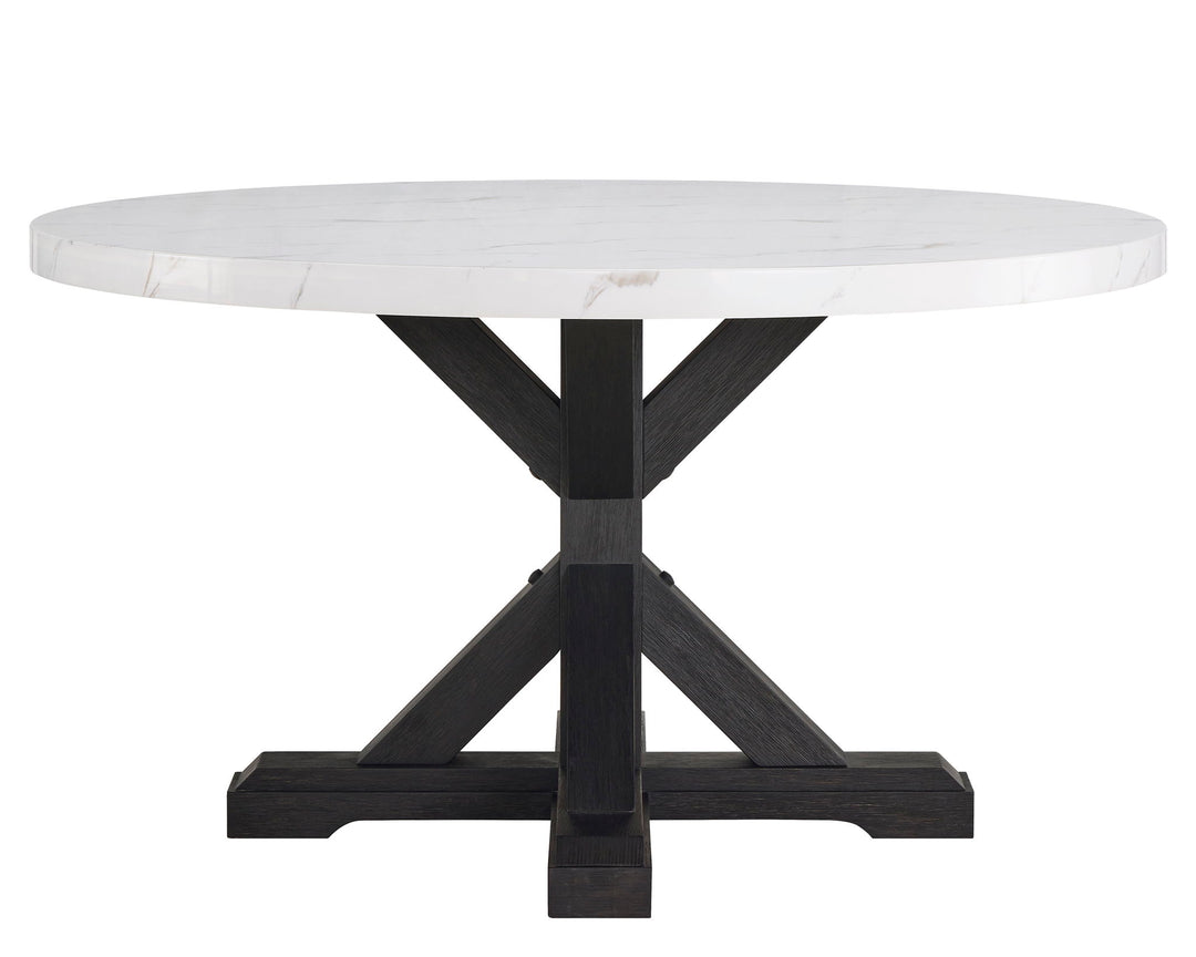 Vance - 5 Piece Dining Room Set - White / Gray