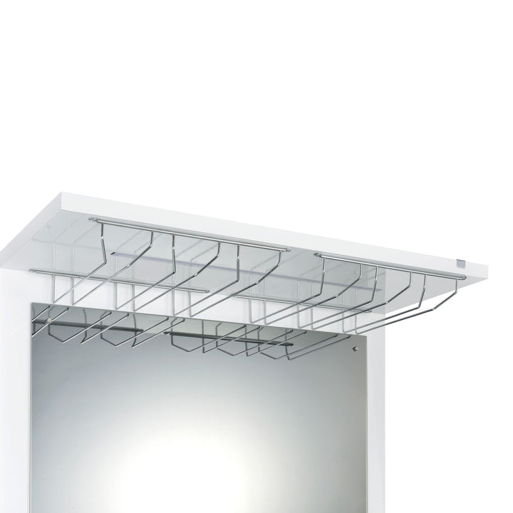 Wendolyn - Wine Cabinet With Light - Glossy White