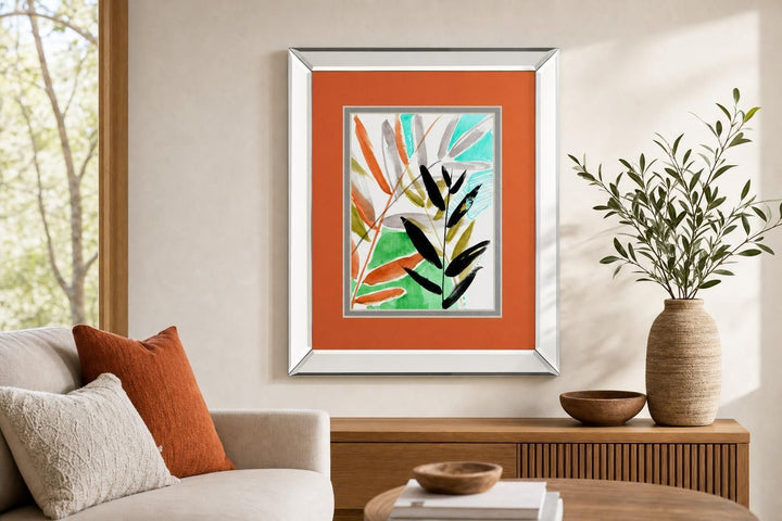 Vivid Fronds I By Jennifer Goldberger - Orange