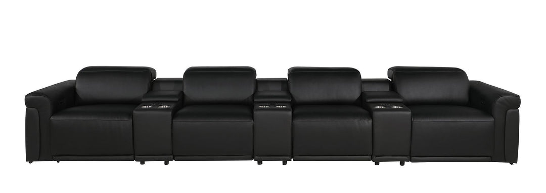 1126 - 7-Piece Modular Power Reclining Sofa In With 4 Power Recliners &amp; Power Headrests