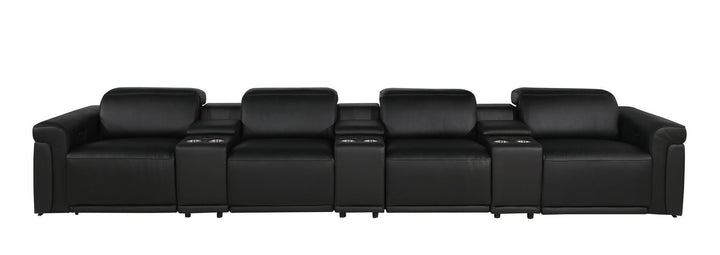 1126 - 7-Piece Modular Power Reclining Sofa In With 4 Power Recliners &amp; Power Headrests