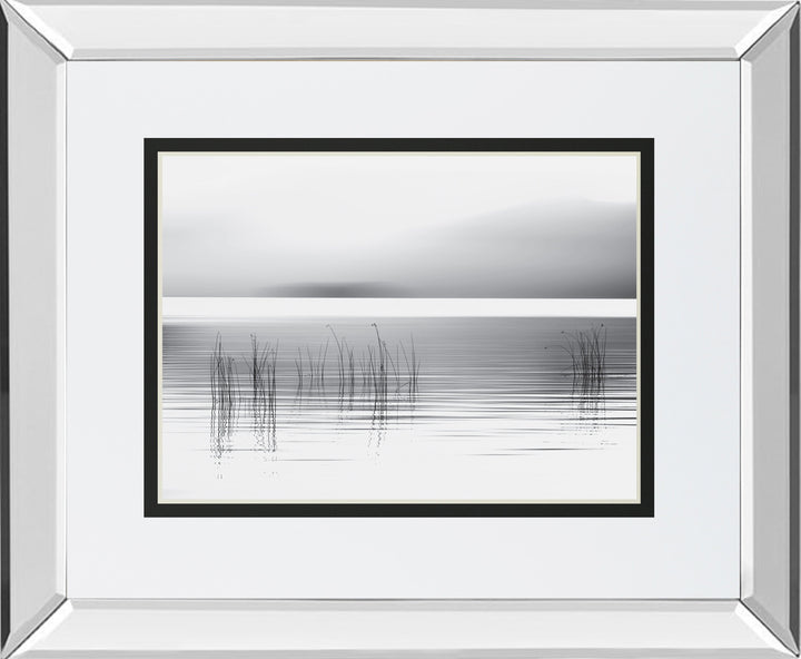 Tranquil Dawn By Pelkey M. Mirrored Frame - Pearl Silver