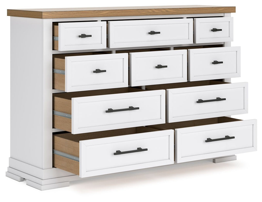 Ashbryn - White / Natural - Dresser